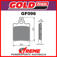 Aprilia RX 50 C/CD 93-04 Goldfren Sintered Off Road Rear Brake Pads GF096K5