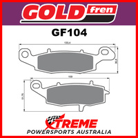 CF Moto 650 TR 13-14 Goldfren Front Left Sintered Dual Sport Brake Pads GF104S3