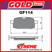 Garelli Capri LX 50 06-08 Sintered Off Road Front Brake Pad Goldfren GF114K5