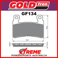 Honda CBR 900 Fireblade 98-03 Sinter Dual Sport Front Brake Pads GF134S3