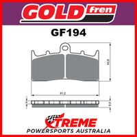 BMW R 850 R 04-06 Goldfren Sintered Dual Sport Front Brake Pads GF194S3