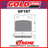 Goldfren Benelli 900 SE1 1983 Sintered Dual Sport Rear Brake Pad GF197S3