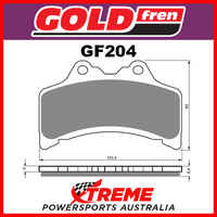 Yamaha GTS 1000 93-99 Goldfren Sintered Dual Sport Front Brake Pads GF204S3