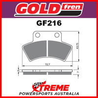 CF Moto CF 500 C/Force 11-15 Goldfren Sintered Off Road Park Brake Pads GF216K5