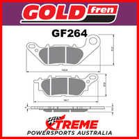 Yamaha XC 115 S-D'elight 14-16 Sinter Dual Sport Front Brake Pads GF264S3