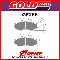 Piaggio Beverly 300 2010-2015 Goldfren Sinter Dual Sport Rear Brake Pad GF266S3