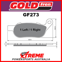 HD FXDL Low Rider Cast Wheel 10-17 Sinter Dual Sport Rear Brake Pads GF273S3