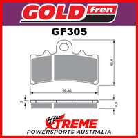 KTM Duke 125 11-15 Goldfren Sintered Road Racing Front Brake Pads GF305GP5