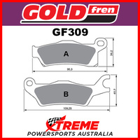 Goldfren Sintered Rear Left Brake Pads for Can Am Outlander 450 L 2015 2016 2017