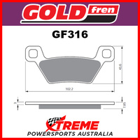 Kymco MXU 500i 4x4 IRS 09-14 Goldfren Sintered Off Road Front Brake Pad GF316K5