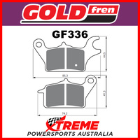 Goldfren Street Front Brake Pads for Kawasaki Z125 Pro 2017 2018 2019