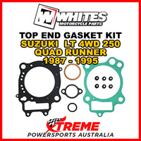 Whites For Suzuki LT-4WD 250 Quadrunner 1987-1995 Top End Rebuild Gasket Kit