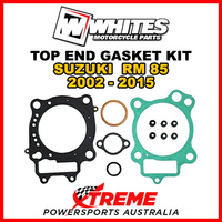 Whites For Suzuki RM85 RM 85 Small Wheel 2002-2015 Top End Rebuild Gasket Kit