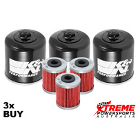 KN-155,KN-156 KTM 400 LC4 2000 Oil Filter 3x Pack