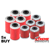 KN-155,KN-157 Beta RR 525 2005-2008 Oil Filter 5x Pack