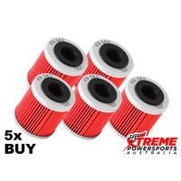 KN-563 Aprilia RS4 125 2012-2015 Oil Filter 5x Pack