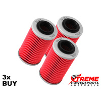 KN-564 Can-Am SPYDER GS SE5 2008 Oil Filter 3x Pack