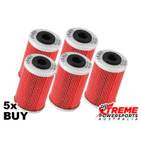 KN-655 Husqvarna FC450 2014-2015 Oil Filter 5x Pack