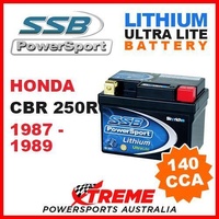 SSB 12V LITHIUM ULTRALITE 140 CCA BATTERY HONDA CBR250R CBR 250R 1987-1989 MOTO