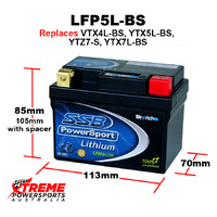 SSB 12V 140CCA LFP5L-BS For Suzuki RG500 RG 500 Gamma 1986-1987 Lithium Battery YTX4L-BS
