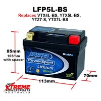 SSB Lithium Ultralight Battery for Rieju MR RANGER 200 2021-2023