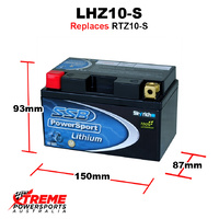 SSB 12V 400 CCA LHZ10-S Aprilia SXV450 2006-2008 SSB Lithium Battery