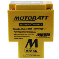 Motobatt MB16A 12V AGM Battery 19Ah 200CCA