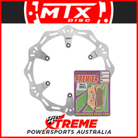 Hornet Wave Front Brake Disc Rotor w/ Pads for KTM 350 EXCF 2011-2020