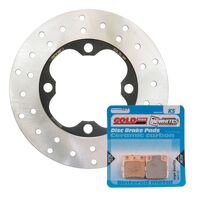 Brake Disc & Pad Front Kit for Honda TRX420FA IRS 4WD RANCHER 2009-2012 2013