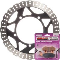 Brake Disc & Pad Front Kit Wave for Kawasaki NINJA 300 ABS 2013-2014