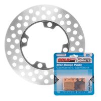 Brake Disc & Pad Front Kit for Yamaha YFM350FA GRIZZLY 4WD 2007-2020 2021 2022