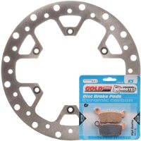 Brake Disc & Pad Rear Kit for Suzuki RM125 2006-2007 2008 2009 2010 2011