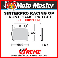 Moto-Master Honda ATC200X 83-87 Racing GP Sintered Soft Front Brake Pads 091012