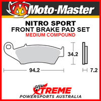 Moto-Master Beta RR350 4T 2010-2015 Nitro Sintered Hard Front Brake Pad 093421