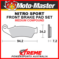 Moto-Master Kawasaki KLX450R 2008-2018 Nitro Sintered Hard Front Brake Pad 093421