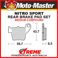 Moto-Master Honda CR125R 2002-2007 Nitro Sport Sintered Medium Rear Brake Pads 094322