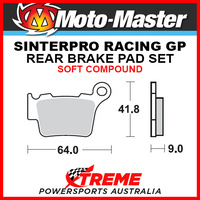 Moto-Master Husqvarna FC250 2014-2018 Racing GP Sintered Soft Rear Brake Pad 094412