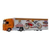 1.43 New-Ray Mercedes Honda Repsol Team Truck Bike Model