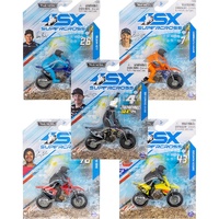 1.24 New-Ray Supercross Diecast Assorted (5/Box) Bike Models