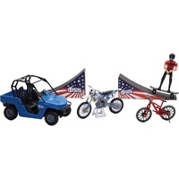 1.18 New-Ray Suzuki Nitro Circus Playset Pastrana