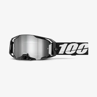 100-Percent Adult ARMATIC 'Black' Goggles Mirror Silver Flash Lens 50060-00001