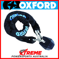 Oxford Security 1.5m Black Hardcore XL High Security Chain and Padlock MX Bike