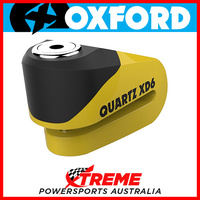 Oxford Security 6mm Pin Yellow/Black Quartz XD6 Disc Lock MX Motorcycle Bike