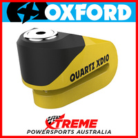 Oxford Security 10mm Pin Yellow/Black Quartz XD10 Disc Lock MX Motorcycle Bike