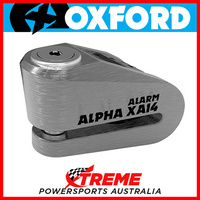 Oxford Security 14mm Stainless/Black Alpha XA14 Alarm Disc Lock MX Motorcycle