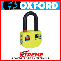 Oxford Security 14mm Shackle Yellow Boss Ultra Strong Alarm Lock MX Motorcycle