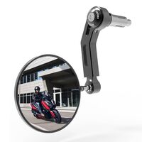 Oxford Premium Bar End Mirror Left Black