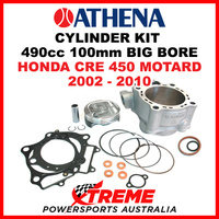 Athena Honda CRE 450 Motard 2002-2010 Cylinder Kit 490cc ø 100 Big Bore P400210100001