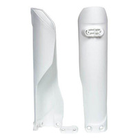 Rtech White Fork Guards Protectors for Husqvarna TE250 2016-2018