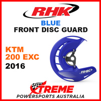 RHK Blue Front Disc Guard KTM 200EXC 200 EXC 2016 FDG07-B